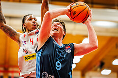 Basketball, win2day Basketball Superliga 2023/24, Grunddurchgang 20.Runde, Traiskirchen Lions, Vienna DC Timberwolves, Philipp D'Angelo (9)
