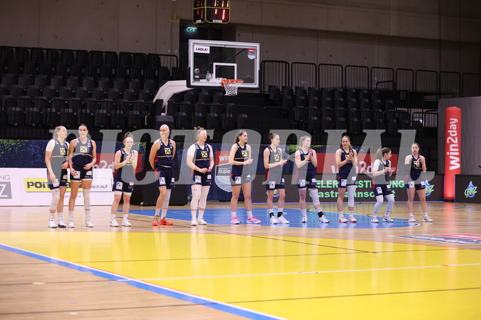 04.02.2024, Graz, Raiffeisen Sportpark, Basketball Damen Superliga 2023/24, Grunddurchgang 11.Runde, UBSC-DBBC Graz - SKN St. Pölten Frauen ,  