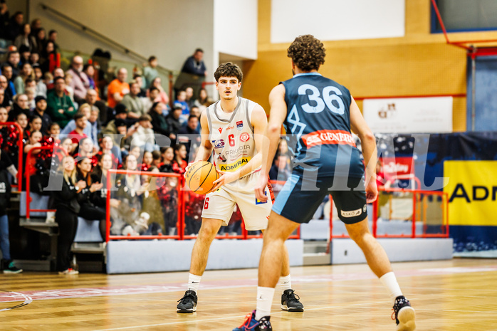 Basketball, win2day Basketball Superliga 2023/24, Grunddurchgang 20.Runde, Traiskirchen Lions, Vienna DC Timberwolves, Aleksej Kostic (6)