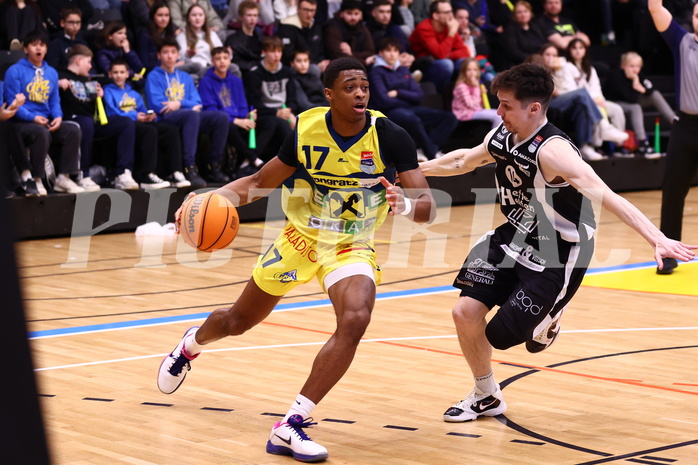 04.02.2024, Graz, Raiffeisen Sportpark Graz, Basketball Superliga 2023/24, Grunddurchgang, Runde 20, UBSC Raiffeisen Graz - OCS Capital Bulls 
