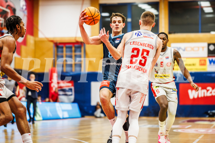 Basketball, win2day Basketball Superliga 2023/24, Grunddurchgang 20.Runde, Traiskirchen Lions, Vienna DC Timberwolves, Elias Wlasak (8)