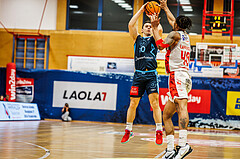 Basketball, win2day Basketball Superliga 2023/24, Grunddurchgang 20.Runde, Traiskirchen Lions, Vienna DC Timberwolves, Jakob Szkutta (10)