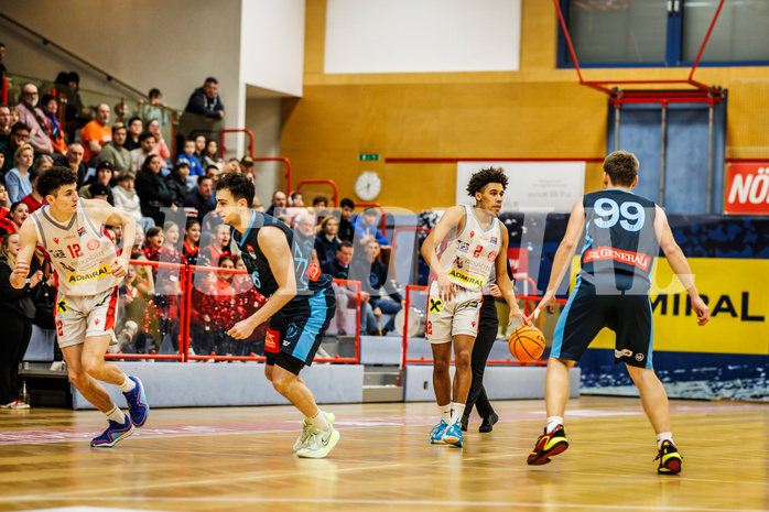 Basketball, win2day Basketball Superliga 2023/24, Grunddurchgang 20.Runde, Traiskirchen Lions, Vienna DC Timberwolves, Obinna Anthony Ndukwe (2)