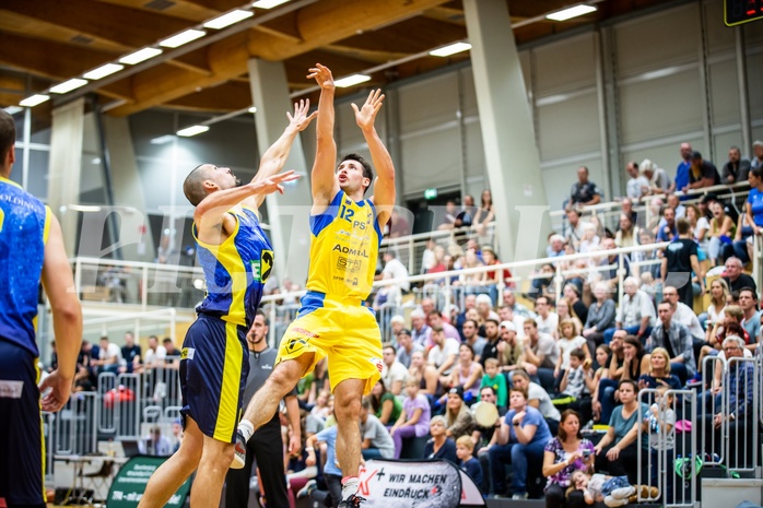 Basketball, Admiral Basketball Superliga 2019/20, Grunddurchgang 1.Runde, SKN St. Pölten Basketball, UBSC Raiffeisen Graz, Florian Trmal (12)
