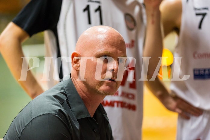 Basketball, 2.Bundesliga, Grunddurchgang 4.Runde, Mattersburg Rocks, Villach Raiders, Mike COFFIN (Headcoach)