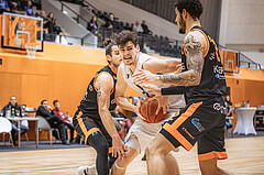 Basketball, Win2Day Superliga 2022/23, Grunddurchgang 11.Runde, Vienna Timberwolves, CITIES Panthers Fürstenfeld, Chris Vogt (33)