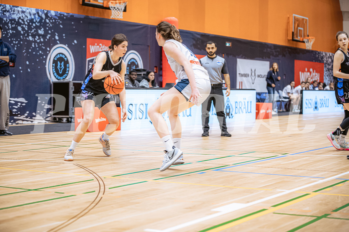 Basketball, Win2Day Basketball Damen Superliga 2022/23, Grunddurchgang 9.Runde, Vienna Timberwolves, Vienna United, Oryna Bolotnikova (26)