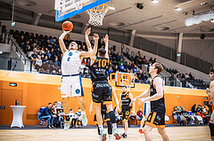 Basketball, Win2Day Superliga 2022/23, Grunddurchgang 11.Runde, Vienna Timberwolves, CITIES Panthers Fürstenfeld, Elias Wlasak (8), Fabian Richter (10)
