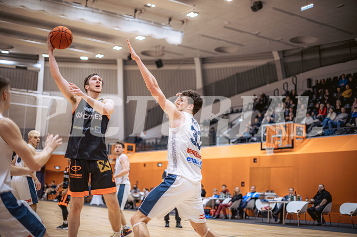 Basketball, Win2Day Superliga 2022/23, Grunddurchgang 11.Runde, Vienna Timberwolves, CITIES Panthers Fürstenfeld, Andrija Blatancic (4)