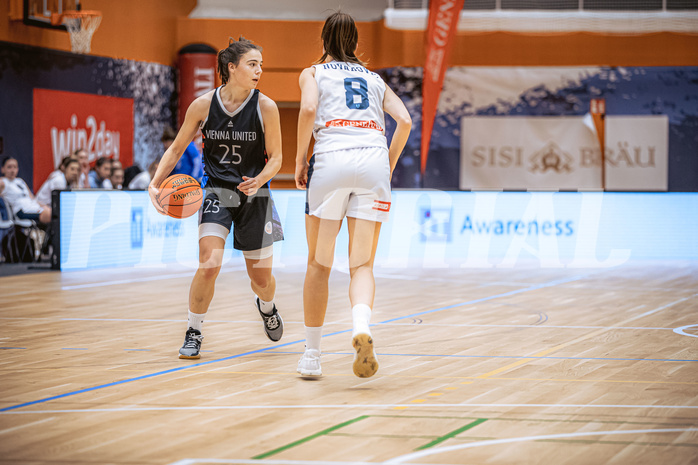 Basketball, Win2Day Basketball Damen Superliga 2022/23, Grunddurchgang 9.Runde, Vienna Timberwolves, Vienna United, Klara Brunner (25)