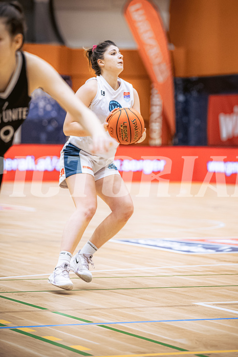 Basketball, Win2Day Basketball Damen Superliga 2022/23, Grunddurchgang 9.Runde, Vienna Timberwolves, Vienna United, Valentina Mraulak (5)