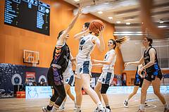 Basketball, Win2Day Basketball Damen Superliga 2022/23, Grunddurchgang 9.Runde, Vienna Timberwolves, Vienna United, Antonia Reissner (9), Melanie Fischer (14)