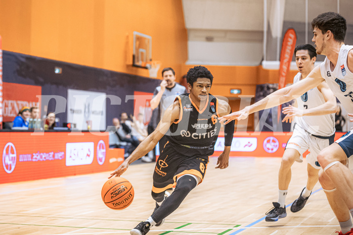 Basketball, Win2Day Superliga 2022/23, Grunddurchgang 11.Runde, Vienna Timberwolves, CITIES Panthers Fürstenfeld, Steve Robinson Jr. (6)