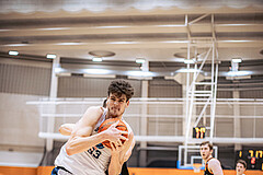 Basketball, Win2Day Superliga 2022/23, Grunddurchgang 11.Runde, Vienna Timberwolves, CITIES Panthers Fürstenfeld, Chris Vogt (33)