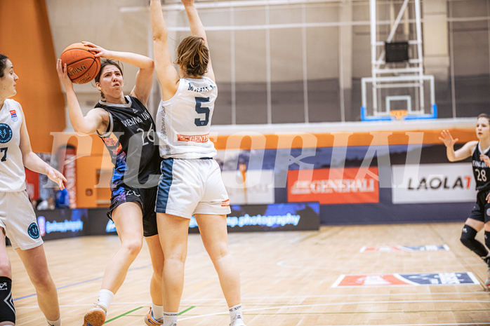 Basketball, Win2Day Basketball Damen Superliga 2022/23, Grunddurchgang 9.Runde, Vienna Timberwolves, Vienna United, Oryna Bolotnikova (26)