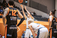 Basketball, Win2Day Superliga 2022/23, Grunddurchgang 11.Runde, Vienna Timberwolves, CITIES Panthers Fürstenfeld, Chris Vogt (33)
