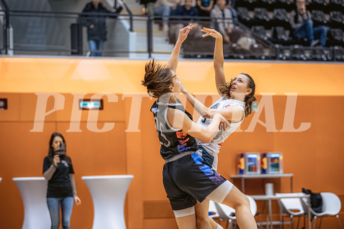 Basketball, Win2Day Basketball Damen Superliga 2022/23, Grunddurchgang 9.Runde, Vienna Timberwolves, Vienna United, Zoe Sonvilla (45)