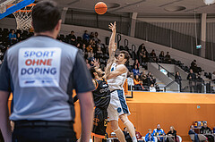 Basketball, Win2Day Superliga 2022/23, Grunddurchgang 11.Runde, Vienna Timberwolves, CITIES Panthers Fürstenfeld, Chris Vogt (33)