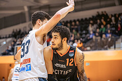 Basketball, Win2Day Superliga 2022/23, Grunddurchgang 11.Runde, Vienna Timberwolves, CITIES Panthers Fürstenfeld, Jaylen Butz (12)