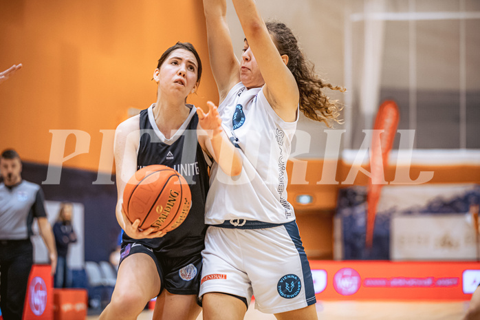 Basketball, Win2Day Basketball Damen Superliga 2022/23, Grunddurchgang 9.Runde, Vienna Timberwolves, Vienna United, Oryna Bolotnikova (26)