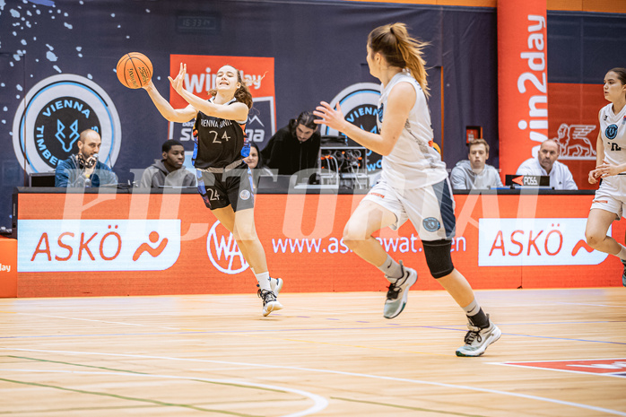 Basketball, Win2Day Basketball Damen Superliga 2022/23, Grunddurchgang 9.Runde, Vienna Timberwolves, Vienna United, Christina Hofstetter (24)