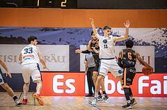 Basketball, Win2Day Superliga 2022/23, Grunddurchgang 11.Runde, Vienna Timberwolves, CITIES Panthers Fürstenfeld, Jakob Lohr (12), Steve Robinson Jr. (6)