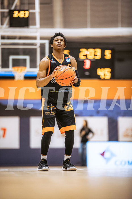 Basketball, Win2Day Superliga 2022/23, Grunddurchgang 11.Runde, Vienna Timberwolves, CITIES Panthers Fürstenfeld, Steve Robinson Jr. (6)
