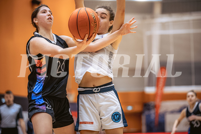 Basketball, Win2Day Basketball Damen Superliga 2022/23, Grunddurchgang 9.Runde, Vienna Timberwolves, Vienna United, Oryna Bolotnikova (26)