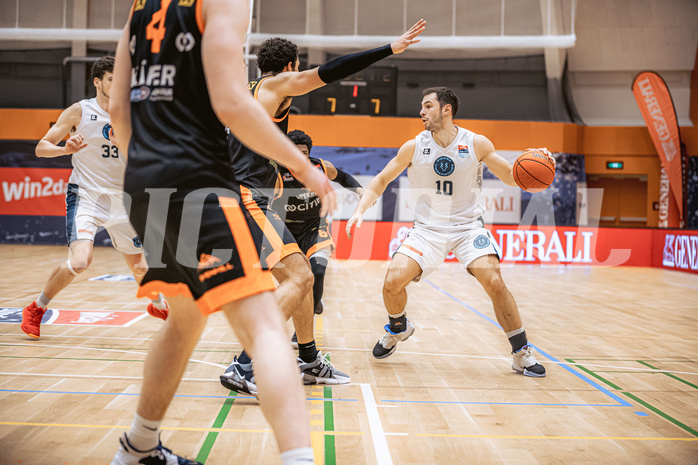 Basketball, Win2Day Superliga 2022/23, Grunddurchgang 11.Runde, Vienna Timberwolves, CITIES Panthers Fürstenfeld, Jakob Szkutta (10)