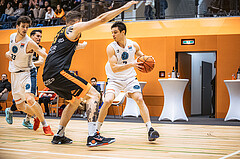 Basketball, Win2Day Superliga 2022/23, Grunddurchgang 11.Runde, Vienna Timberwolves, CITIES Panthers Fürstenfeld, Robbe Janssens (7)