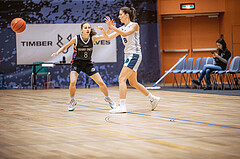 Basketball, Win2Day Basketball Damen Superliga 2022/23, Grunddurchgang 9.Runde, Vienna Timberwolves, Vienna United, Jula Schmidt (8), Aleksandra Novakovic (8)