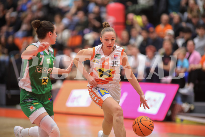Basketball Damen Superliga 2023/24, Playoff, Semifinale Spiel 3 BK Duchess Klosterneuburg vs. UBSC Graz


