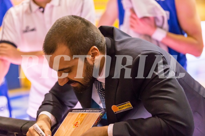 Basketball, ABL 2017/18, Grunddurchgang 7.Runde, Kapfenberg Bulls, Oberwart Gunners, Lluis Pino Vera (Coach)