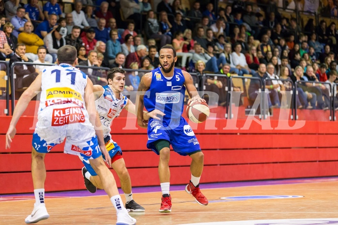 Basketball, ABL 2017/18, Grunddurchgang 7.Runde, Kapfenberg Bulls, Oberwart Gunners, Louis Dabney Jr. (5)