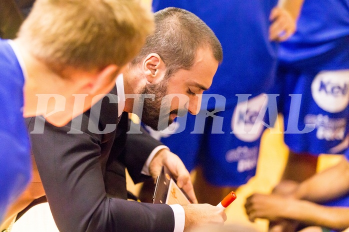 Basketball, ABL 2017/18, Grunddurchgang 7.Runde, Kapfenberg Bulls, Oberwart Gunners, Lluis Pino Vera (Coach)