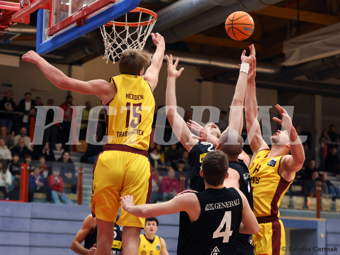 Basketball Zweite Liga 2024/25, Grunddurchgang 14.Runde Traiskirchen Lions NextGen vs. Mattersburg Rocks


