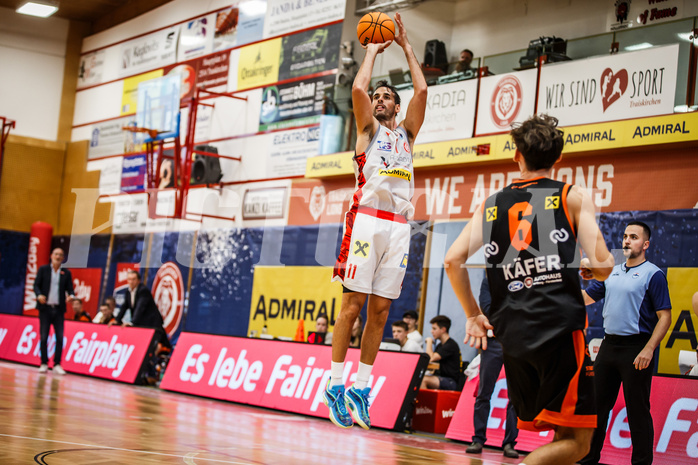 Basketball, win2day Basketball Superliga 2023/24, Grunddurchgang 1.Runde, Traiskirchen Lions, Fürstenfeld Panthers, Fabricio Vay (11)