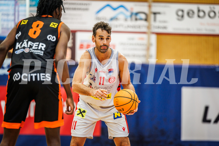 Basketball, win2day Basketball Superliga 2023/24, Grunddurchgang 1.Runde, Traiskirchen Lions, Fürstenfeld Panthers, Fabricio Vay (11)