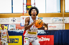 Basketball, win2day Basketball Superliga 2023/24, Grunddurchgang 1.Runde, Traiskirchen Lions, Fürstenfeld Panthers, Demarcus Demonia (4)