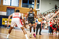 Basketball, win2day Basketball Superliga 2023/24, Grunddurchgang 1.Runde, Traiskirchen Lions, Fürstenfeld Panthers, Dylan Causwell (8)