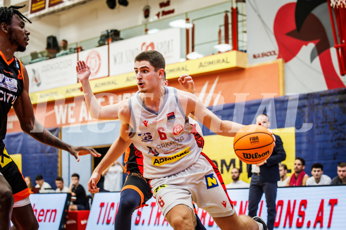Basketball, win2day Basketball Superliga 2023/24, Grunddurchgang 1.Runde, Traiskirchen Lions, Fürstenfeld Panthers, Aleksej Kostic (6)
