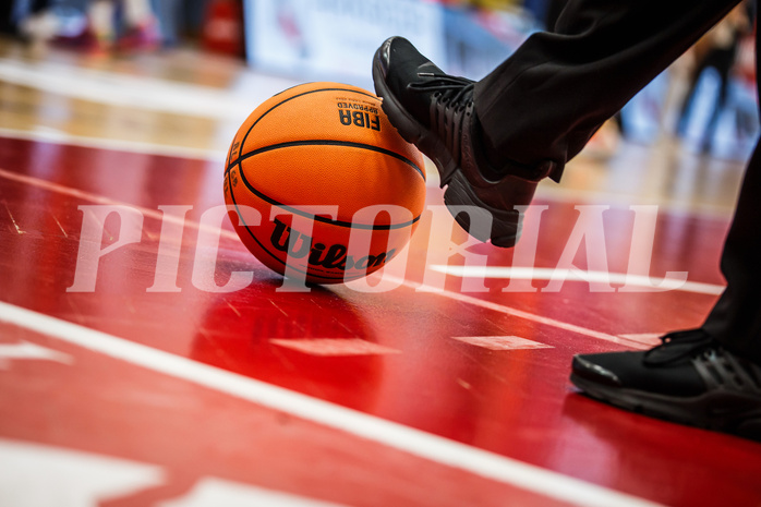 Basketball, win2day Basketball Superliga 2023/24, Grunddurchgang 1.Runde, Traiskirchen Lions, Fürstenfeld Panthers, #featured #spielball #wilson