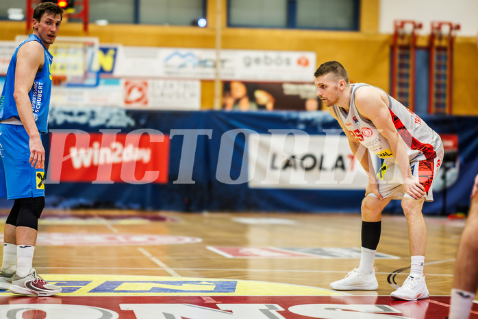Basketball, win2day Basketball Superliga 2023/24, Viertelfinale Spiel 3, Traiskirchen Lions, SKN St.Pölten, Edgars Lasenbergs (25)