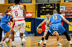 Basketball, win2day Basketball Superliga 2023/24, Viertelfinale Spiel 3, Traiskirchen Lions, SKN St.Pölten, Edgars Lasenbergs (25)