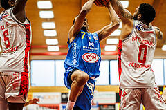 Basketball, win2day Basketball Superliga 2023/24, Viertelfinale Spiel 3, Traiskirchen Lions, SKN St.Pölten, Steven Kaltenbrunner (7)
