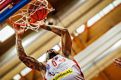 Basketball, win2day Basketball Superliga 2023/24, Viertelfinale Spiel 3, Traiskirchen Lions, SKN St.Pölten, Manuel Patterson Jr (0)