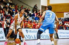 Basketball, win2day Basketball Superliga 2023/24, Viertelfinale Spiel 3, Traiskirchen Lions, SKN St.Pölten, Demarcus Demonia (4)