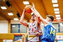 Basketball, win2day Basketball Superliga 2023/24, Viertelfinale Spiel 3, Traiskirchen Lions, SKN St.Pölten, Aleksej Kostic (6)