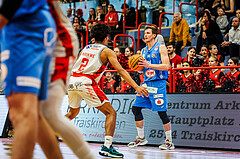 Basketball, win2day Basketball Superliga 2023/24, Viertelfinale Spiel 3, Traiskirchen Lions, SKN St.Pölten, Roman Jagsch (9)
