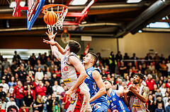 Basketball, win2day Basketball Superliga 2023/24, Viertelfinale Spiel 3, Traiskirchen Lions, SKN St.Pölten, Aleksej Kostic (6)